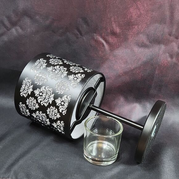 🩵NIB Partylite Black Boudoir Tealight/Votive Candle Lamp - Picture 13 of 16